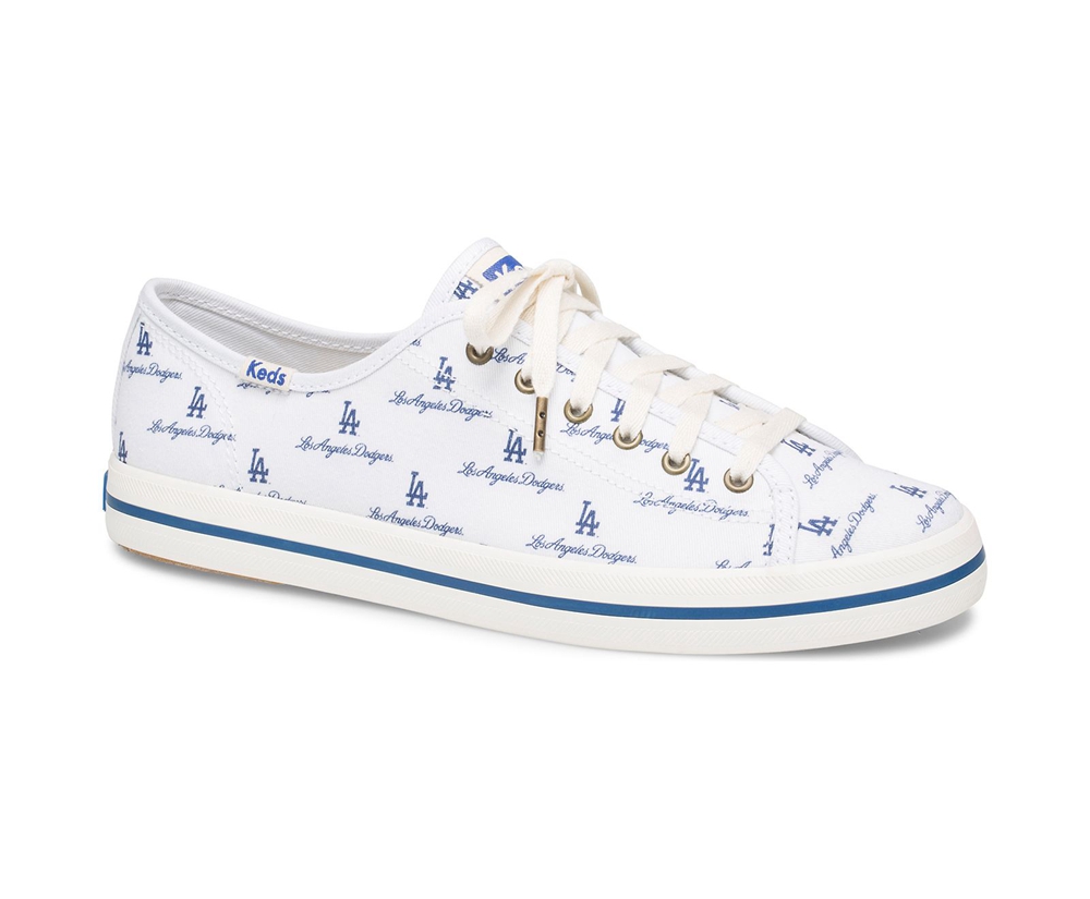 Zapatillas Keds Mujer Blancas/Azules - Kickstart Mlb® - 205-UEJLIY